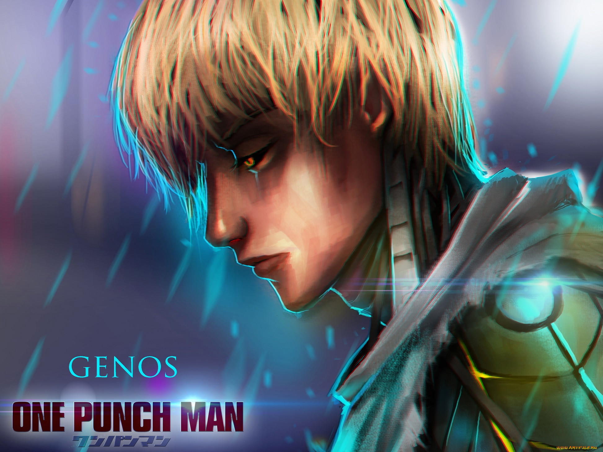 , one punch man, genos, onepunch-man, , , art, anime